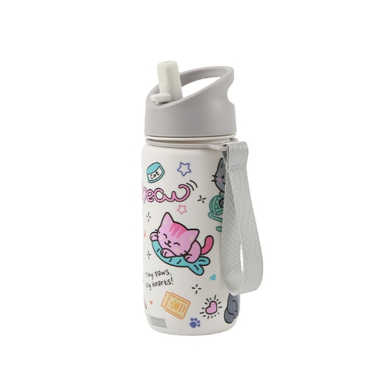 Εικόνα της ΠΑΓΟΥΡΙ ΜΕ ΚΑΛΑΜΑΚΙ i DRINK ID0557A THERM BOTTLE 420ml CAT