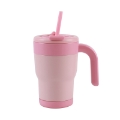Picture of THERMOS MUG I DRINK ID0260 TRAVEL MUG 420ML PASTEL PINK