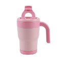 Picture of THERMOS MUG I DRINK ID0260 TRAVEL MUG 420ML PASTEL PINK