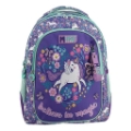Picture of Primary School Backpack Purple Unicorn 3 Compartments Must Team