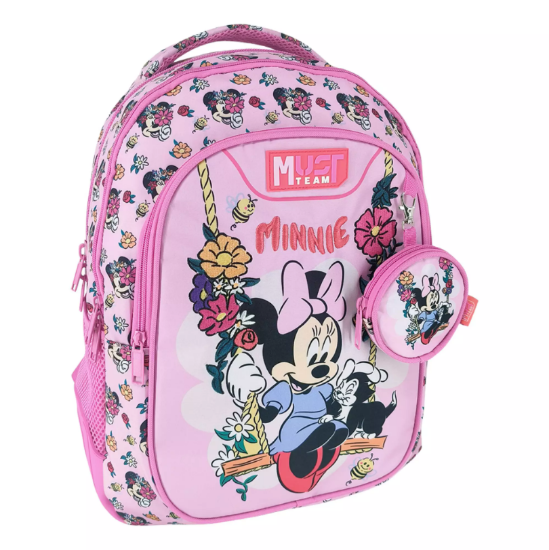 Picture of Primary School Backpack Disney Minnie Mouse Flowers 3 Compartments Must Team
