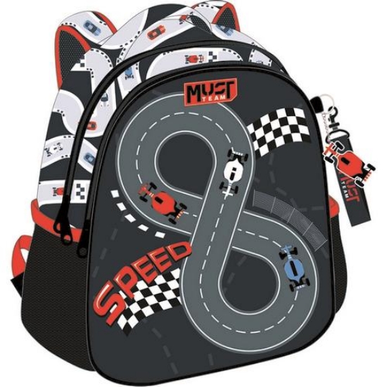 Εικόνα της Σχολική Τσάντα Πλάτης Νηπίου Racing Cars 2 Θήκες Must Team