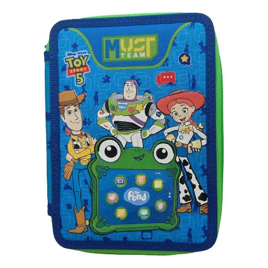 Εικόνα της Σχολική Κασετίνα Διπλή Γεμάτη Disney Toy Story 5 Must Team