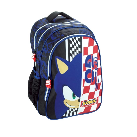 Εικόνα της Τσάντα Πλάτης Δημοτικού Sonic Classic Gim