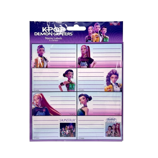 Picture of School Labels K-Pop Demon Hunters Huntrix 16pcs Gim