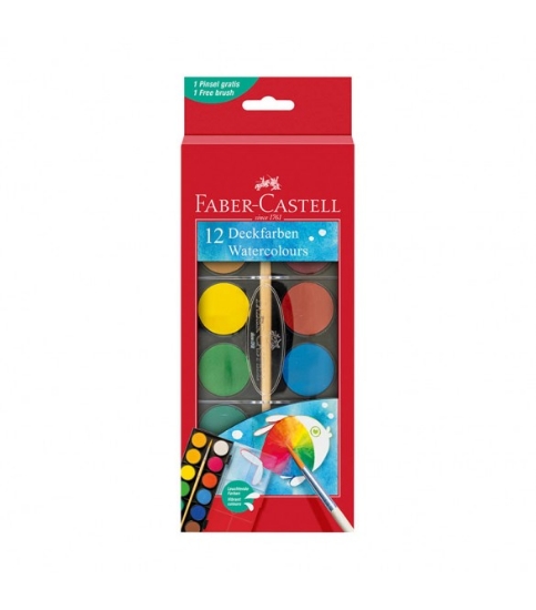 Picture of WATERCOLORS FABER CASTELL SET 12PCS