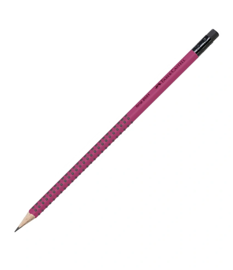 Picture of PENCIL WITH ERASER FABER CASTELL GRIP 2001 HB MAGENTA