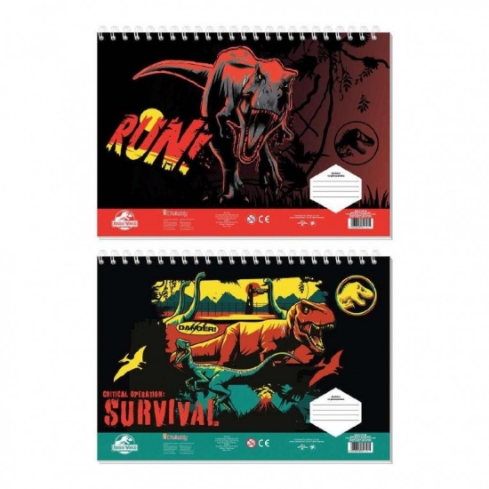 Εικόνα της ΜΠΛΟΚ ΖΩΓΡΑΦΙΚΗΣ JURASSIC WORLD 23X33 40ΦΥΛΛΑ ΑΥΤΟΚΟΛΛΗΤΑ-ΣΤΕΝΣΙΛ 2 ΣΧΕΔΙΑ