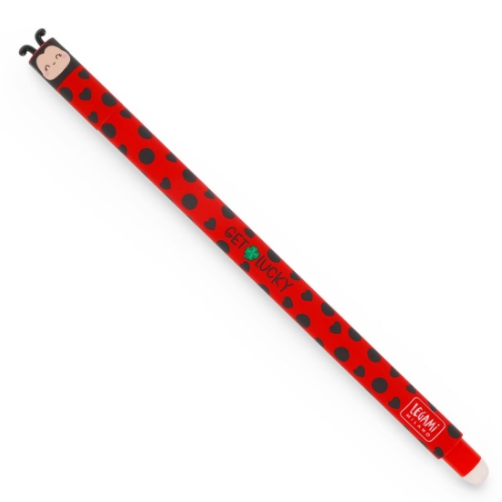 Picture of Erasable Gel Pen Ladybug "Get Lucky" Easter Limited Red Legami