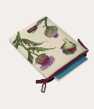 Picture of BOOK COVER FABRIC ARTICHOKE FLOWER TUCANO