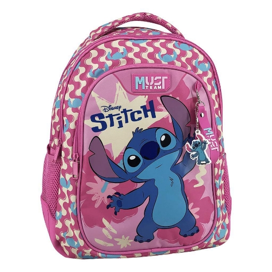 Εικόνα της Τσάντα Πλάτης Δημοτικού Stitch Must Team 3 Θήκες