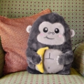 Picture of Gorilla Plush Pillow – Super Soft! Legami