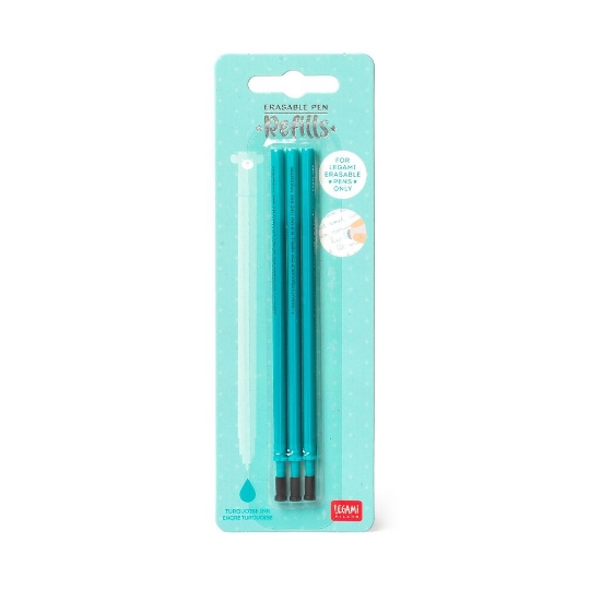 Picture of Refills For Erasable Gel Pen Turquoise Legami