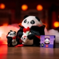 Εικόνα της Λούτρινο Παιχνίδι Panda Vampire "Bam-Boo" Halloween  – Super Soft! – Mini Legami
