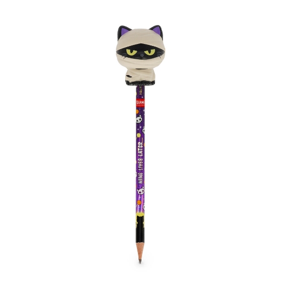 Εικόνα της Μολύβι με Squishy Mummy Kitty "Nine Lives Later" - Squeezies Halloween Legami