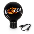 Picture of Lightbulb Shaped Table Lamp Pumpkin Booo Halloween - Bulb Fiction XL Legami