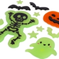 Εικόνα της Set of Gel Window Stickers Gel Gems Small - Windo-Glow 001 Halloween Legami