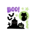 Εικόνα της Set of Gel Window Stickers Gel Gems Small - Windo-Glow 002 Halloween Legami